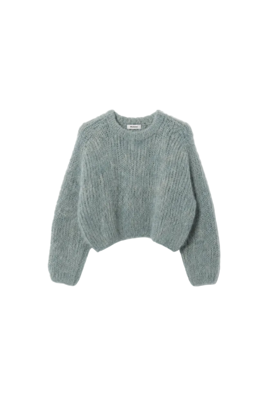 Wool Alpaca Mix Cropped Pullover