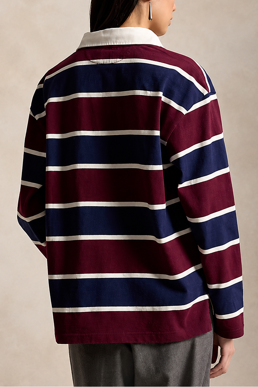 Oversize Cotton Rugby Shirt