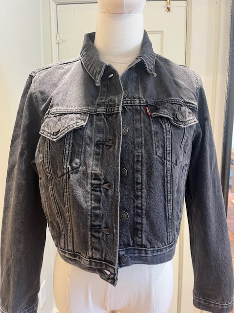 Vintage Black Denim Jacket