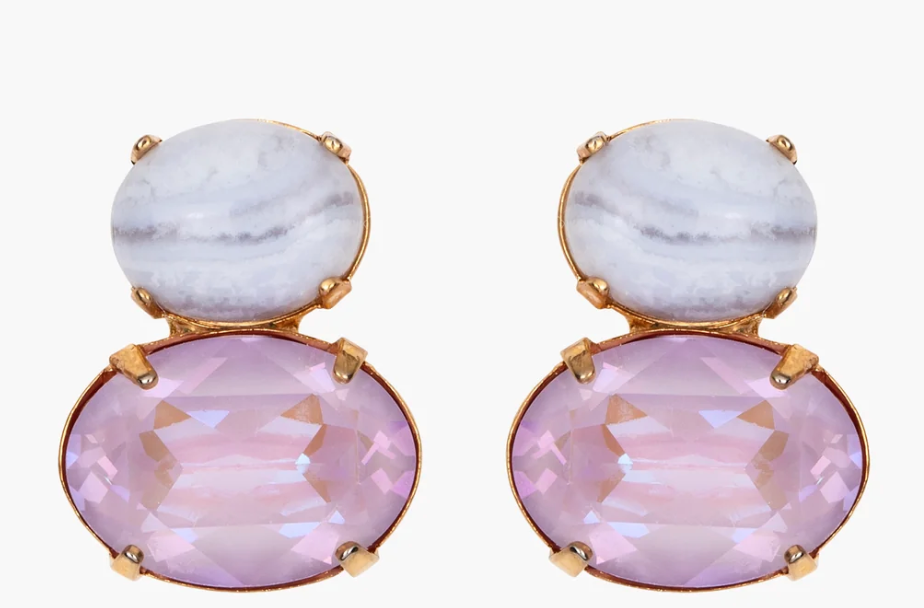 Yvette Earrings Agate