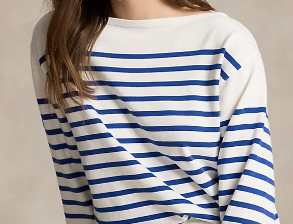 Striped Boatneck Tee