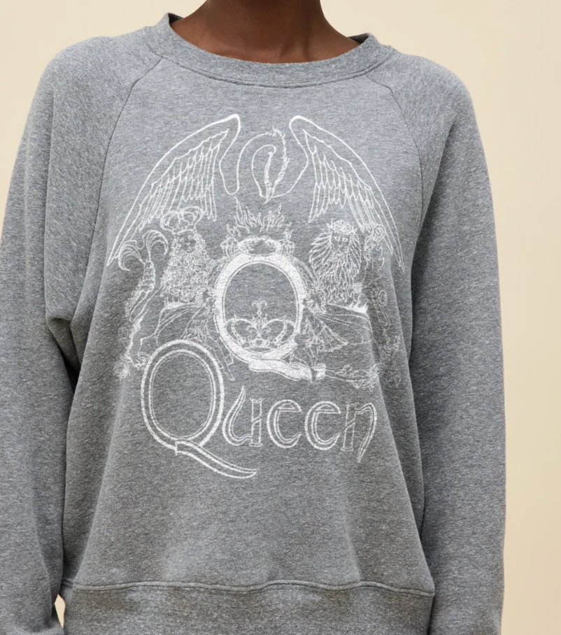 Queen Crest Vintage Raglan Sweatshirt