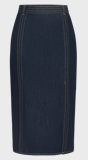 Denim Skirt w/ Seams