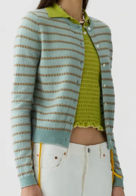 Pebble Stripe Jane Cardigan
