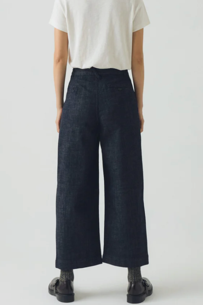 Annie Organic Indigo Side Button Jeans