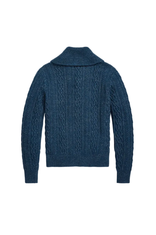 RRL Cable Cotton-Wool Shawl Cardigan