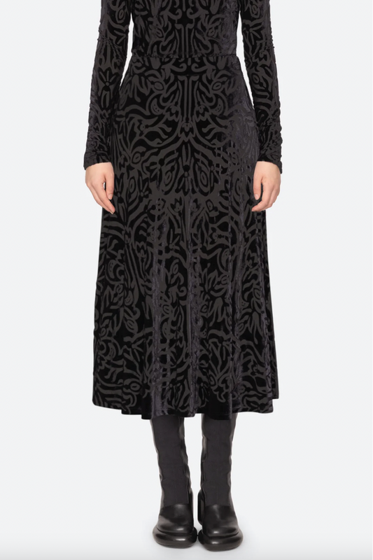 Julie Velvet Midi Skirt