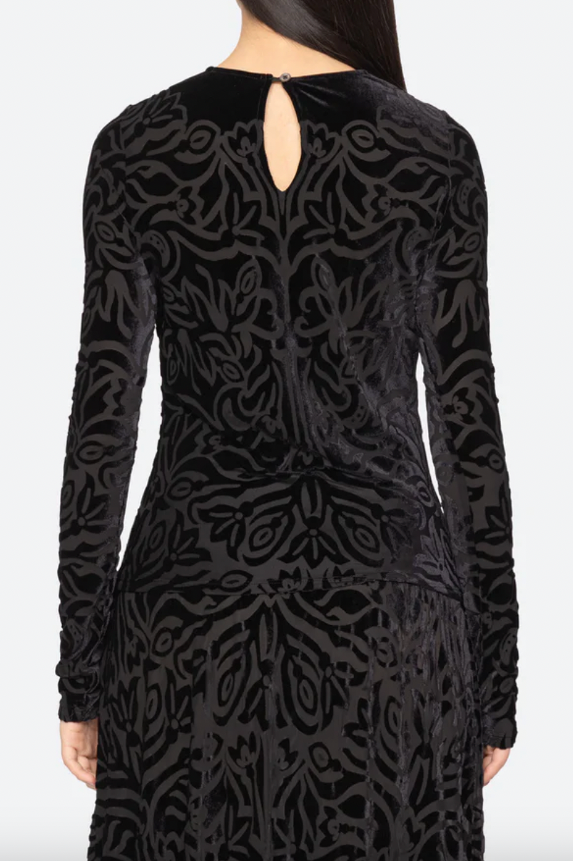 Julie Burnout Velvet Top