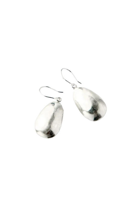 Silver PSTM Afghanistan Kushan Farhat Single Drop Earrings