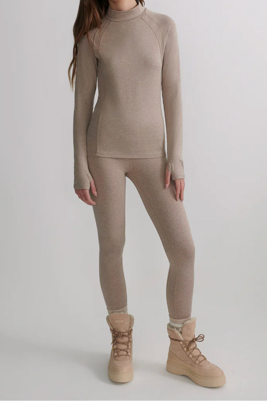 Always Warm Base Layer Legging in Taupe Marl