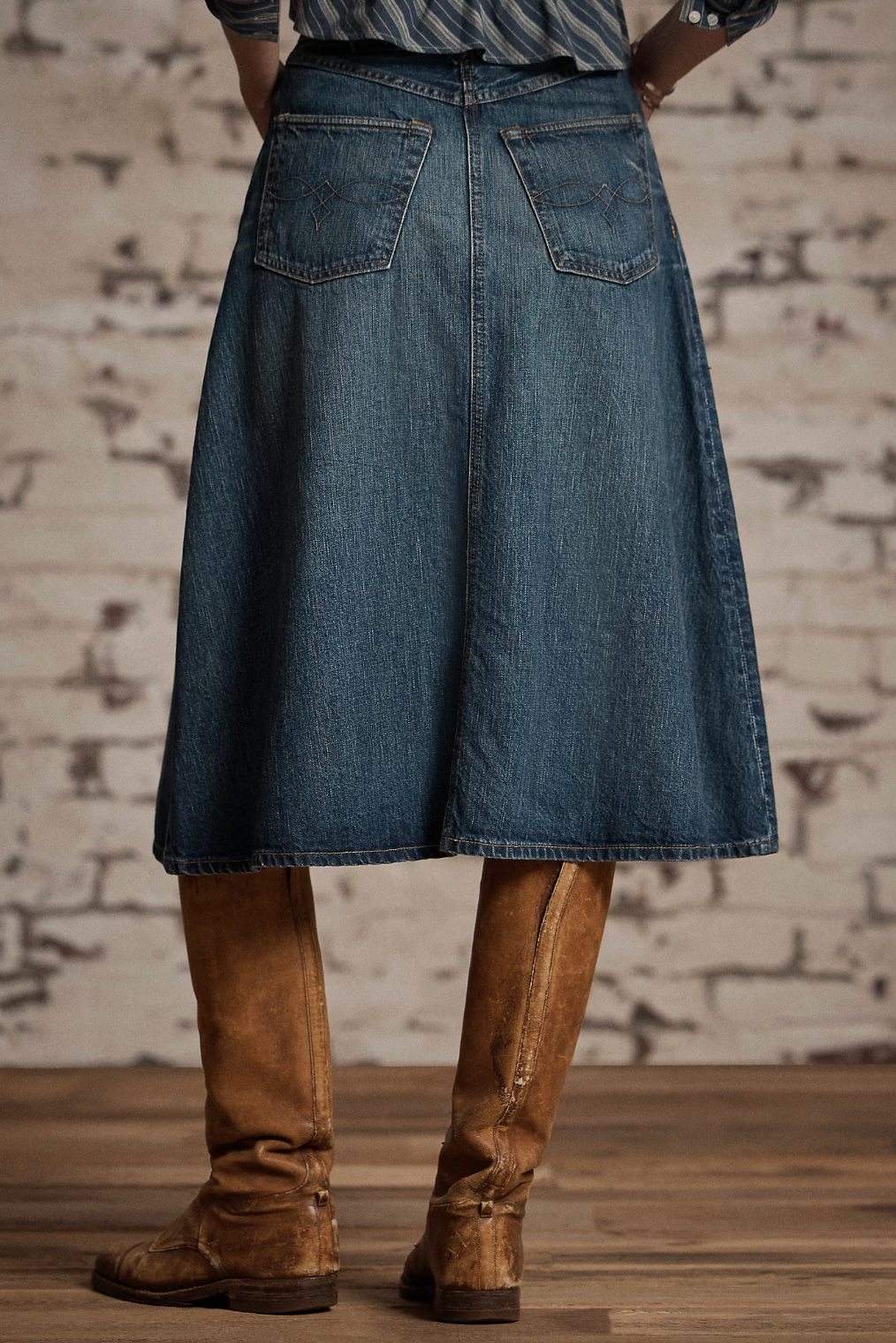 Indigo Selvedge Denim Skirt