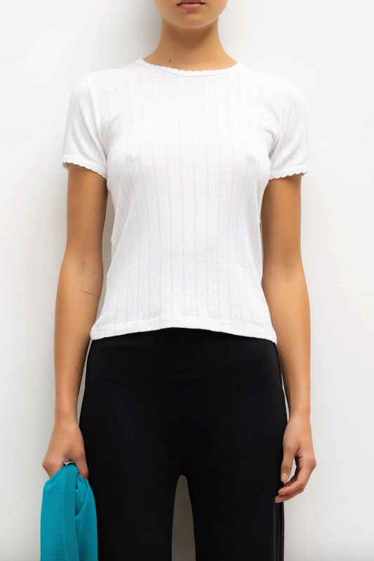 Pointelle Slim Fit Tee