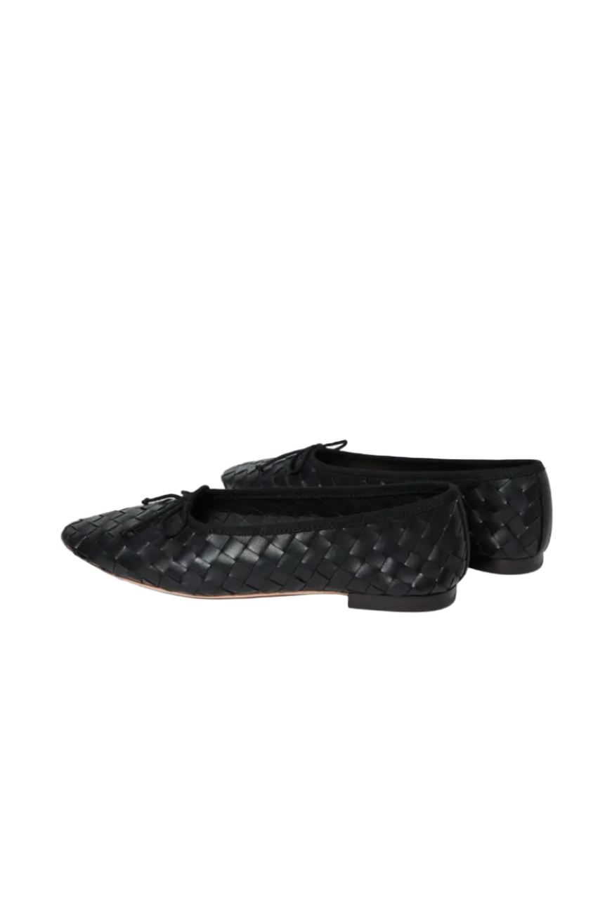 Landry Black Woven Ballet Flat