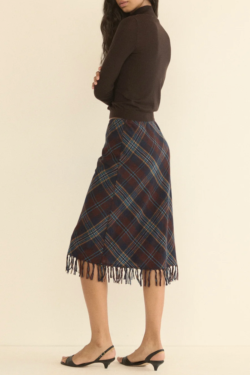 Elowette Knotted Fringe Skirt