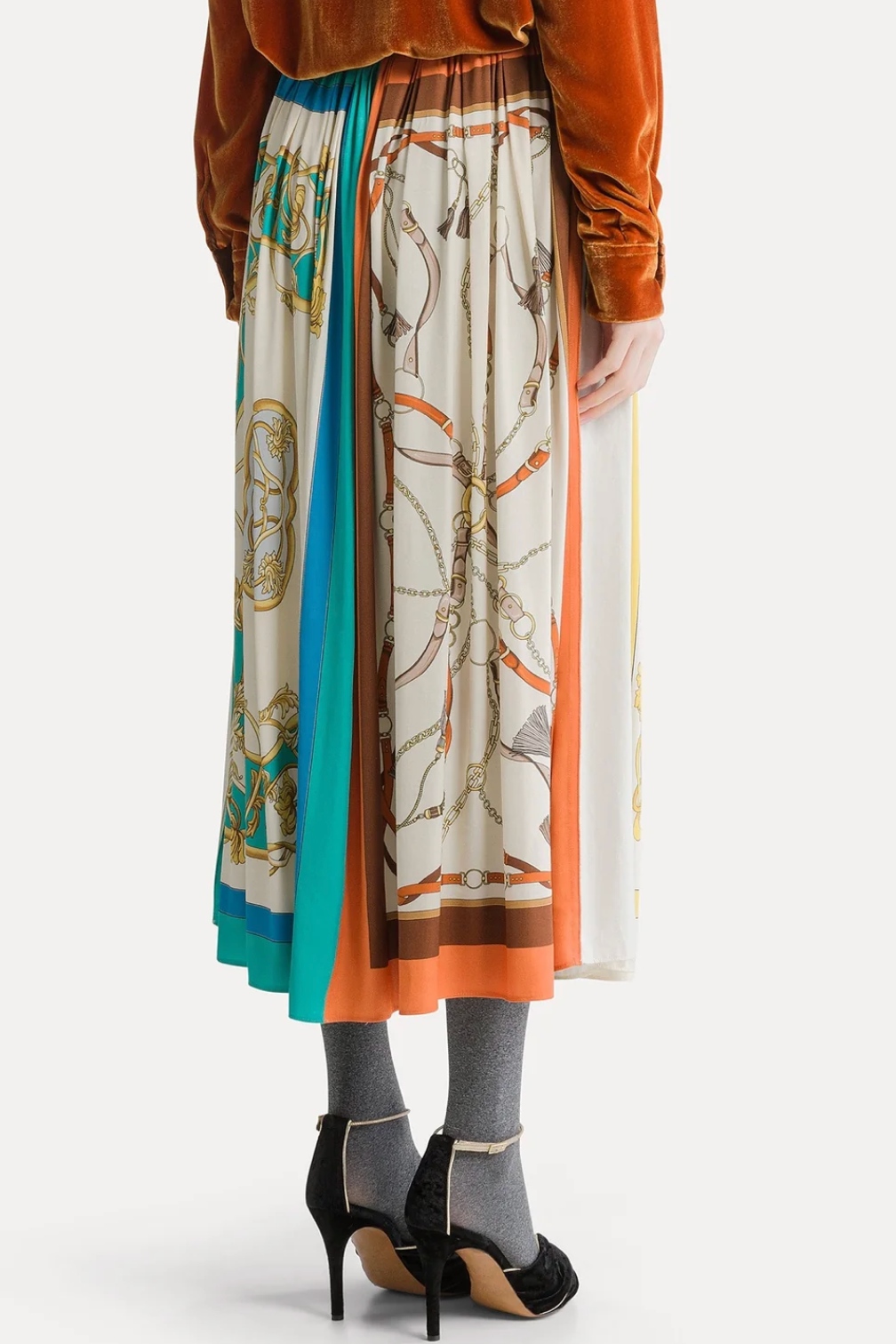 "The Crown" Print Viscose Twill