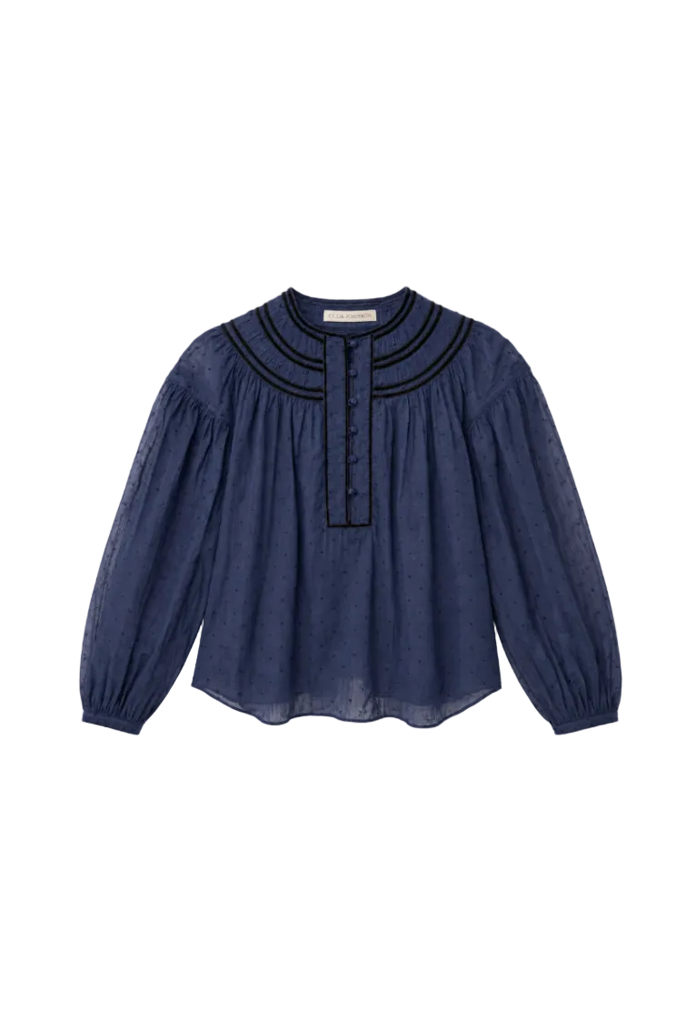 Klara Long Sleeve Cotton Blouse