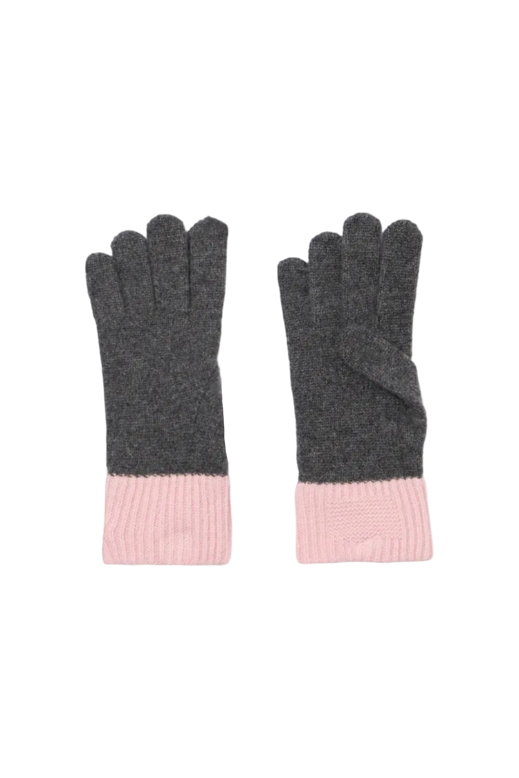 The Soft Gloves in Charcoal/Cherry Blossom