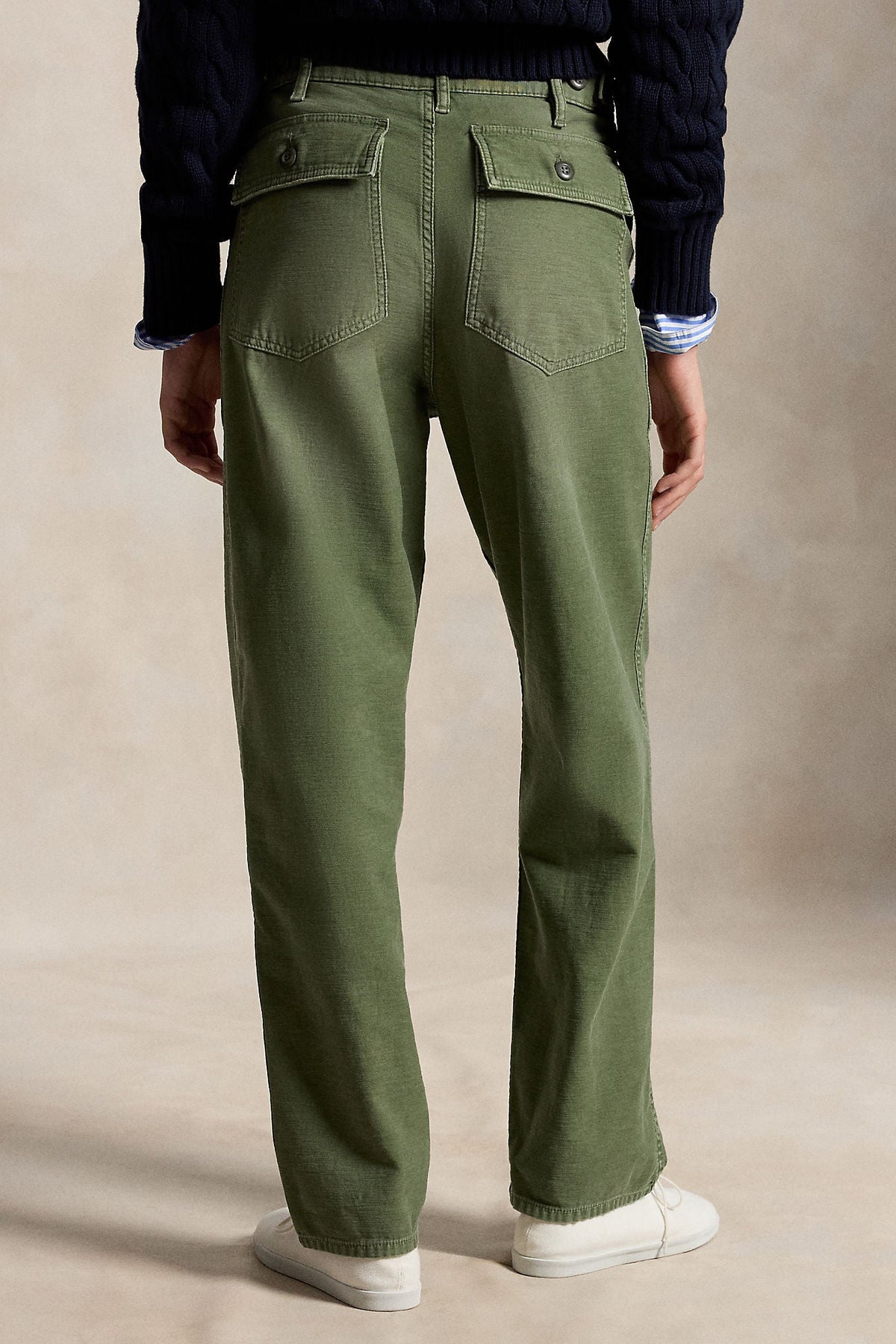 Cotton Sateen Straight Pant