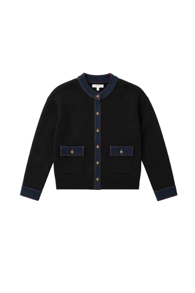 Lila Denim Detail Jacket