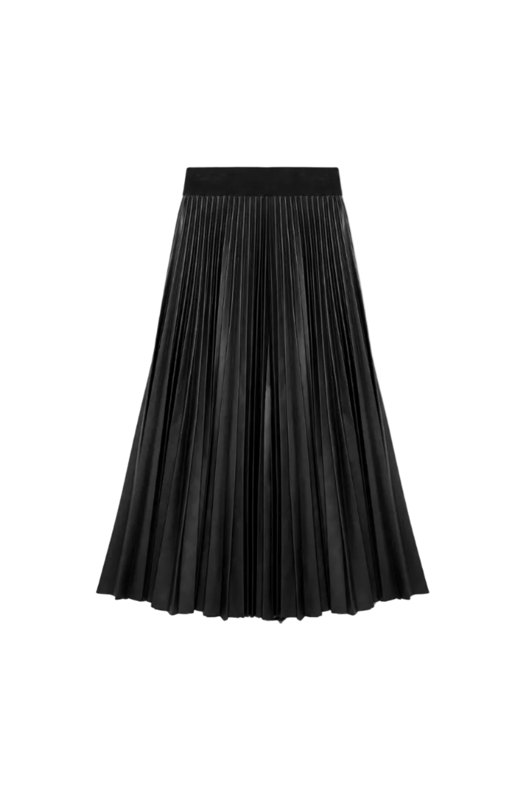 Kezia Vegan Leather Midi Skirt