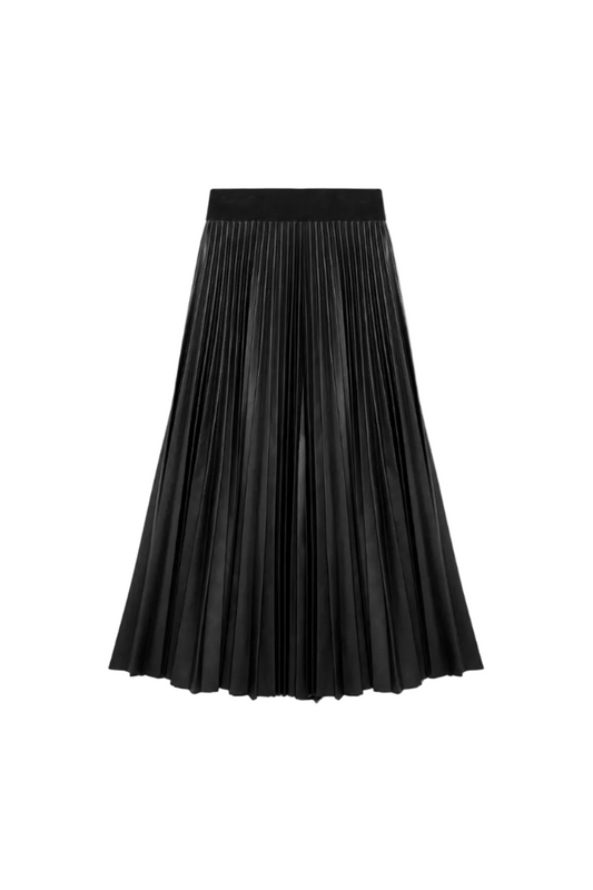 Kezia Vegan Leather Midi Skirt