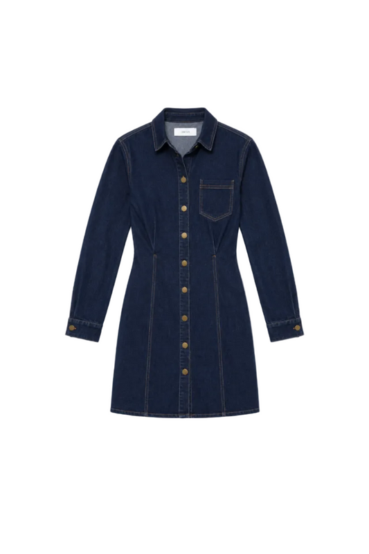 Calista Button Up Denim Dress