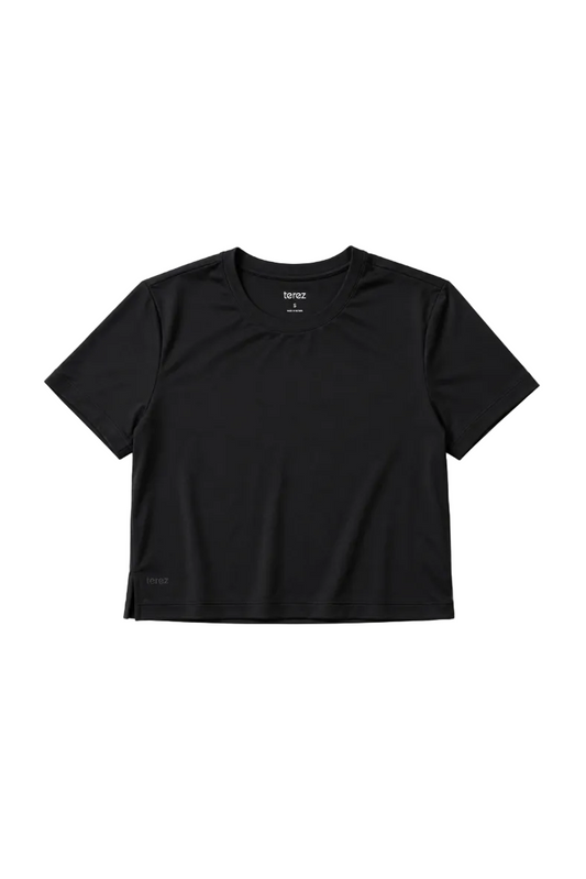Workit Crop Tee in Black