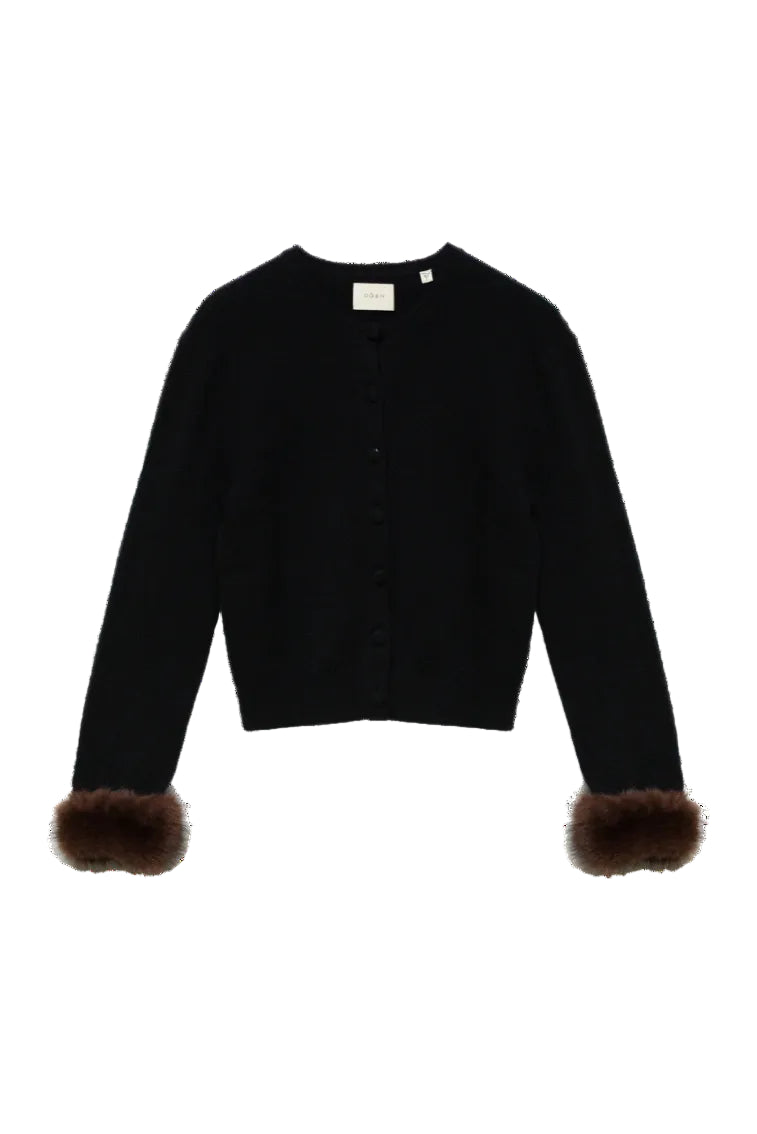 Clara Cashmere Cardigan in Black