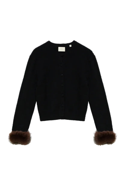 Clara Cashmere Cardigan in Black