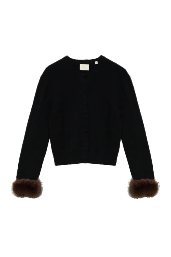 Clara Cashmere Cardigan in Black