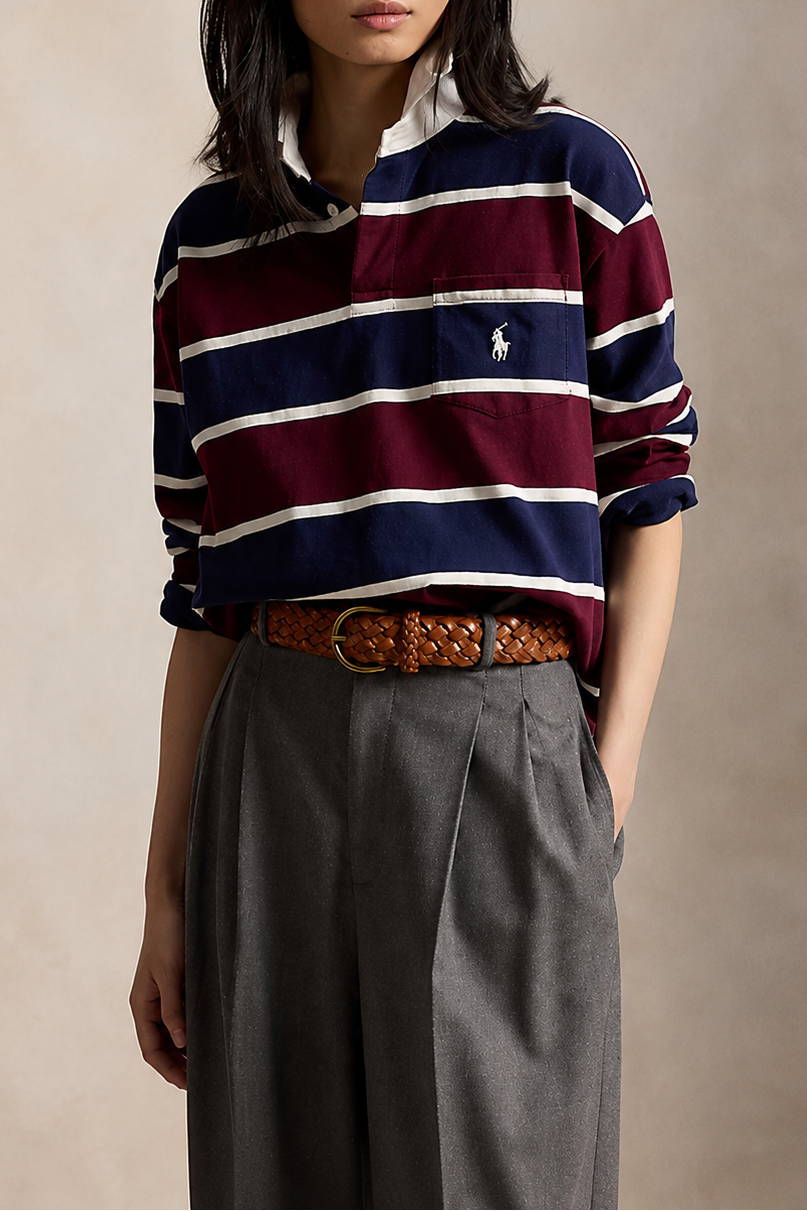 Oversize Cotton Rugby Shirt