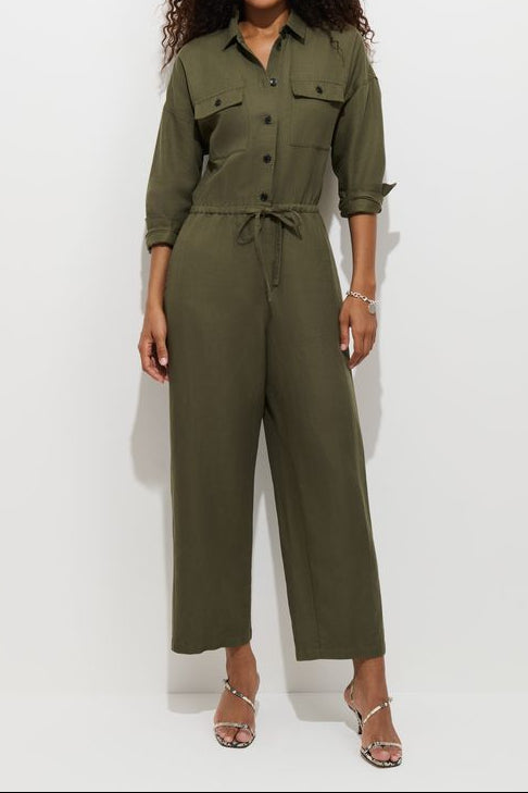 Delancey Jumpsuit in Cotton Linen