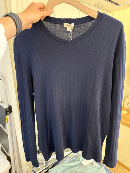 The Pointelle V-Neck Longsleeve