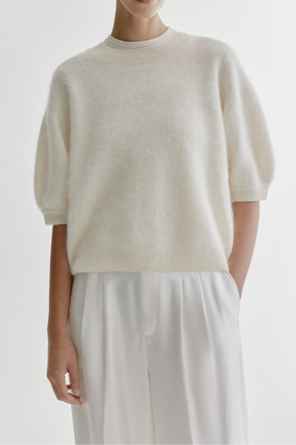 Juniper Sweater in Cream Brushed