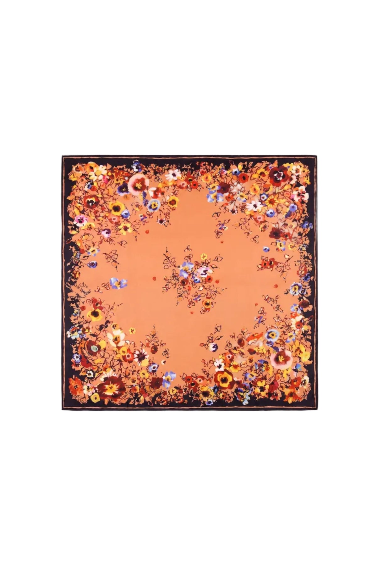 Chiara Silk Square Scarf in Primrose
