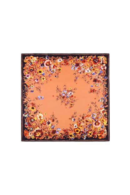 Chiara Silk Square Scarf in Primrose