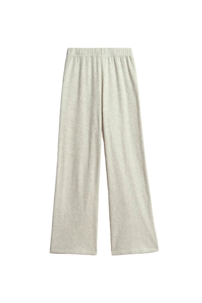 Zephyra Terry Flare Pants in Oatmeal