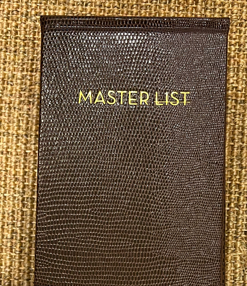 Note Pad - Master List