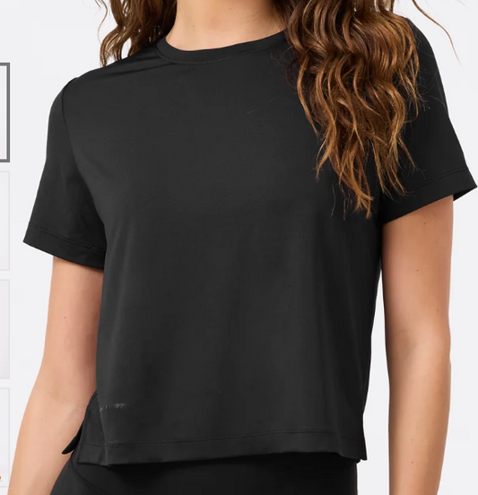 Workit Crop Tee in Black