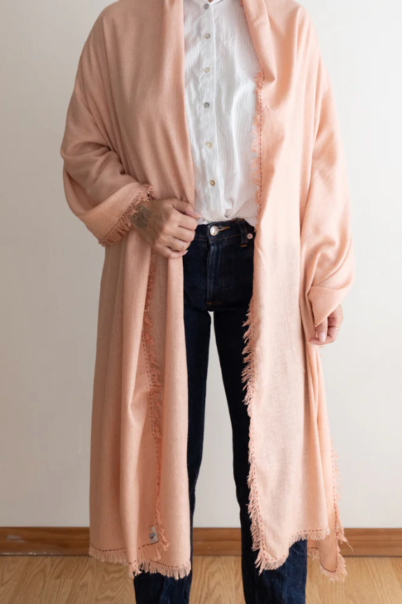 Silk Noil Wrap Scarf