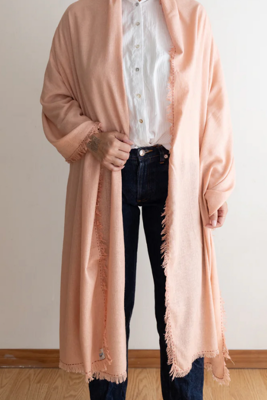 Silk Noil Wrap Scarf