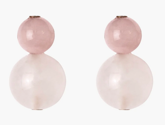 Cara Earrings Rose Quartz