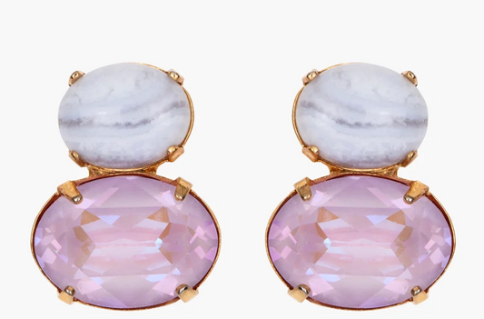 Yvette Earrings Agate