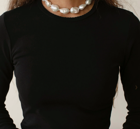 Baby Rib Scallop L/S TShirt
