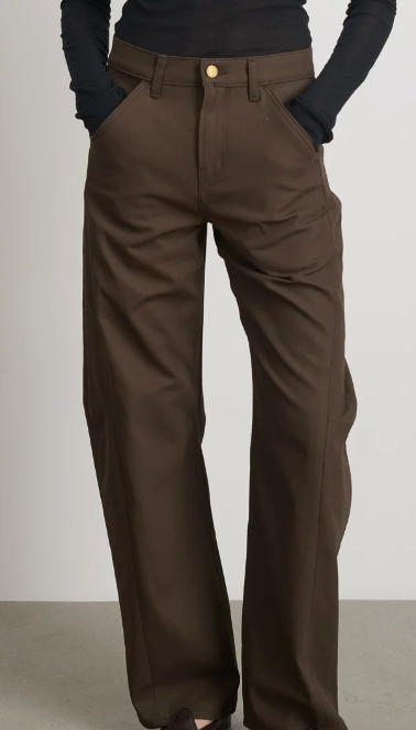 Lange Lasso Jeans in Brown