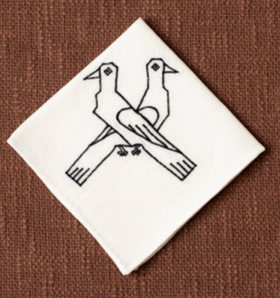 Cai Lovebird Handkerchief
