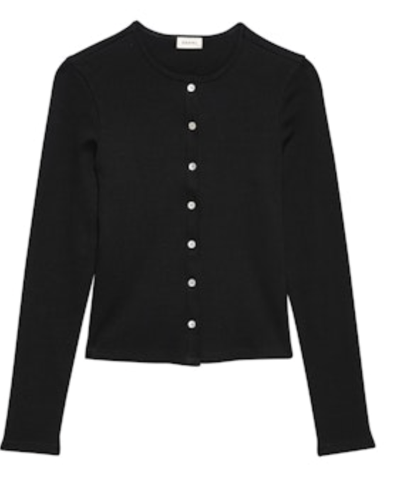 Rib Cardi Top