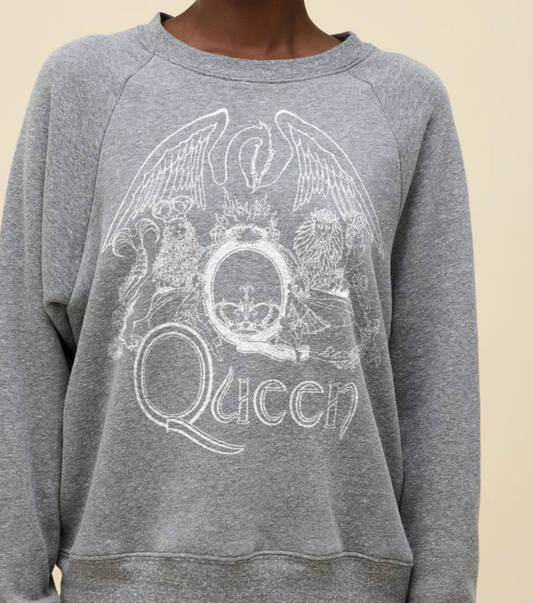 Queen Crest Vintage Raglan Sweatshirt