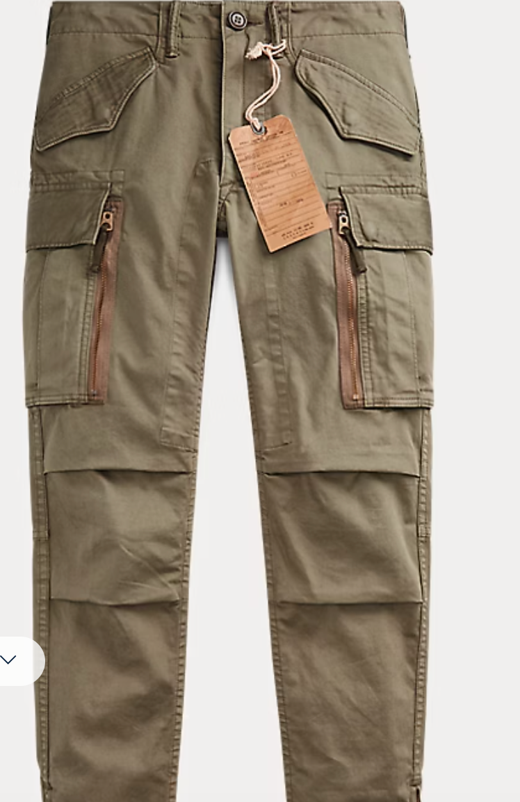 RRL Stretch Skinny Cargo Pant