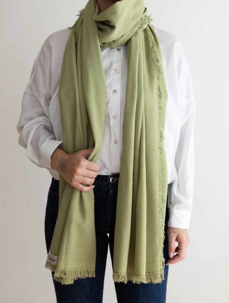 Silk Noil Wrap Scarf